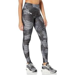 Zubaz NFL Apparel Womens Large Baltimore Ravens Patchwork Zebra Legging NWOT